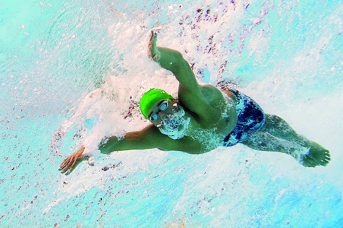 Last year’s overall winner of the FINA Swimming World Cup, Chad Le Clos in action.