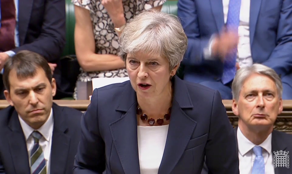 Prime Minister Theresa May. AFP PHOTO 