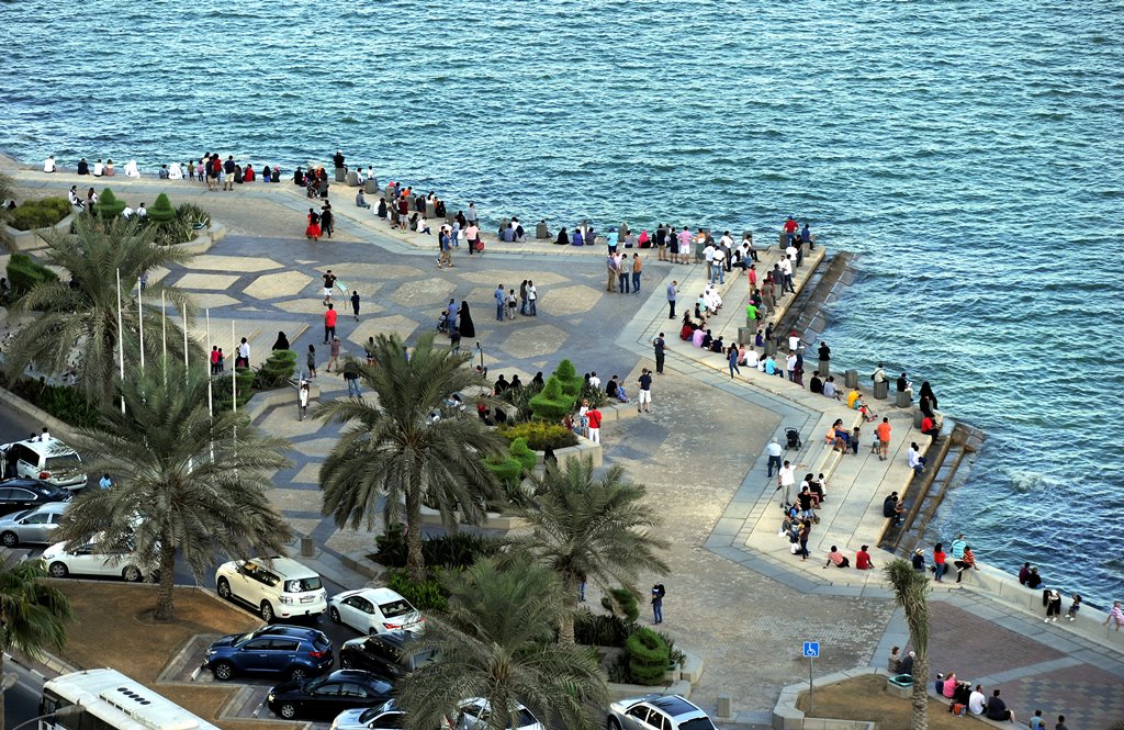 File picture of Corniche in Doha used for representation