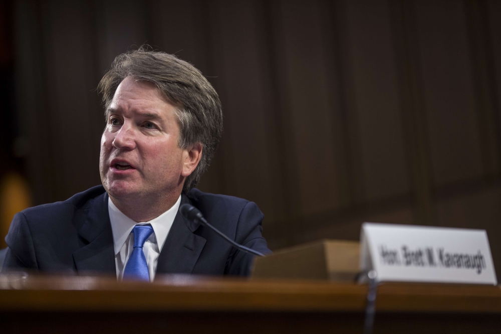 Supreme Court Nominee Brett Kavanaugh testifies during the second day of his Supreme Court confirmation hearing on Capitol Hill September 5, 2018 in Washington, DC. Zach Gibson/Getty Images/AFP