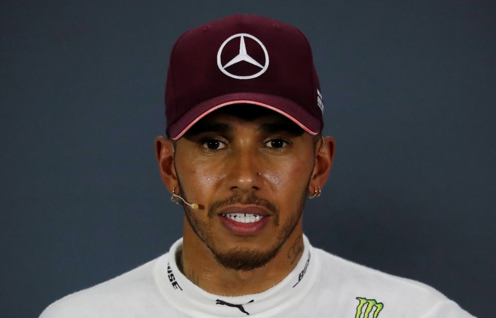 Mercedes' Lewis Hamilton after qualifying in pole position REUTERS/Kim Hong-Ji