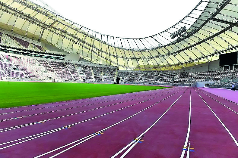 A view of the Khalifa International Stadium in Doha. This venue will host the IAAF World Athletics Championships Doha 2019 next year. PICS: Baher Amin