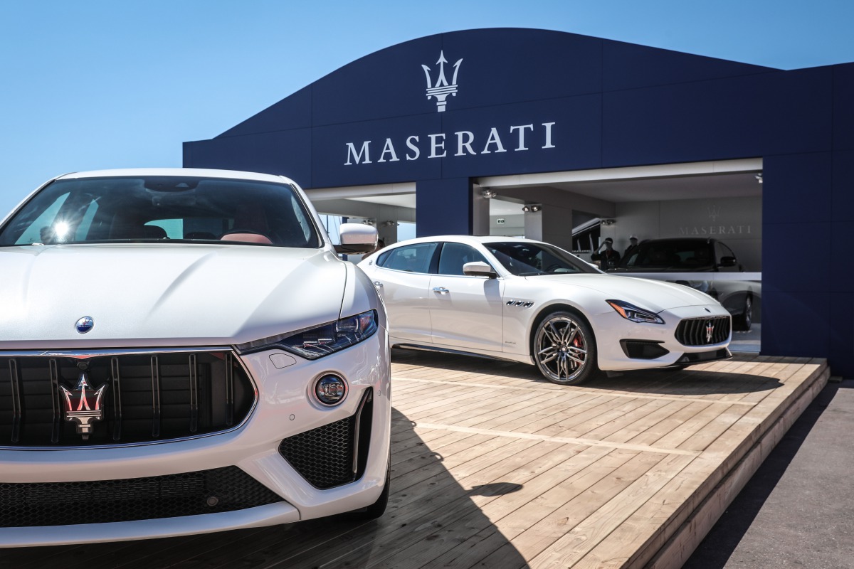 Maserati Levante and Quattroporte MY19 on display at Maserati Lounge.
