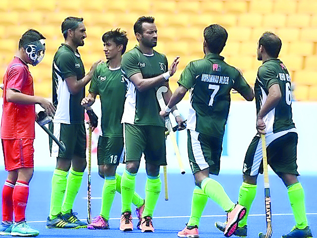 Pakistan players during their group match at Asian Games 2018 in August, in this file photo. 
