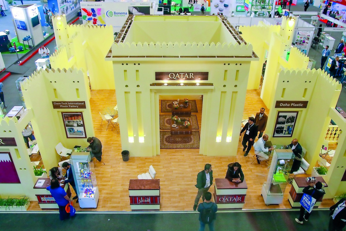 Qatar’s pavilion at the Columbia Plast expo, held within the framework of the International Fair of Bogotá - Industrial Exhibition, from September 24 to 28, 2018 at Centro de convenciones, Bogota, Colombia.