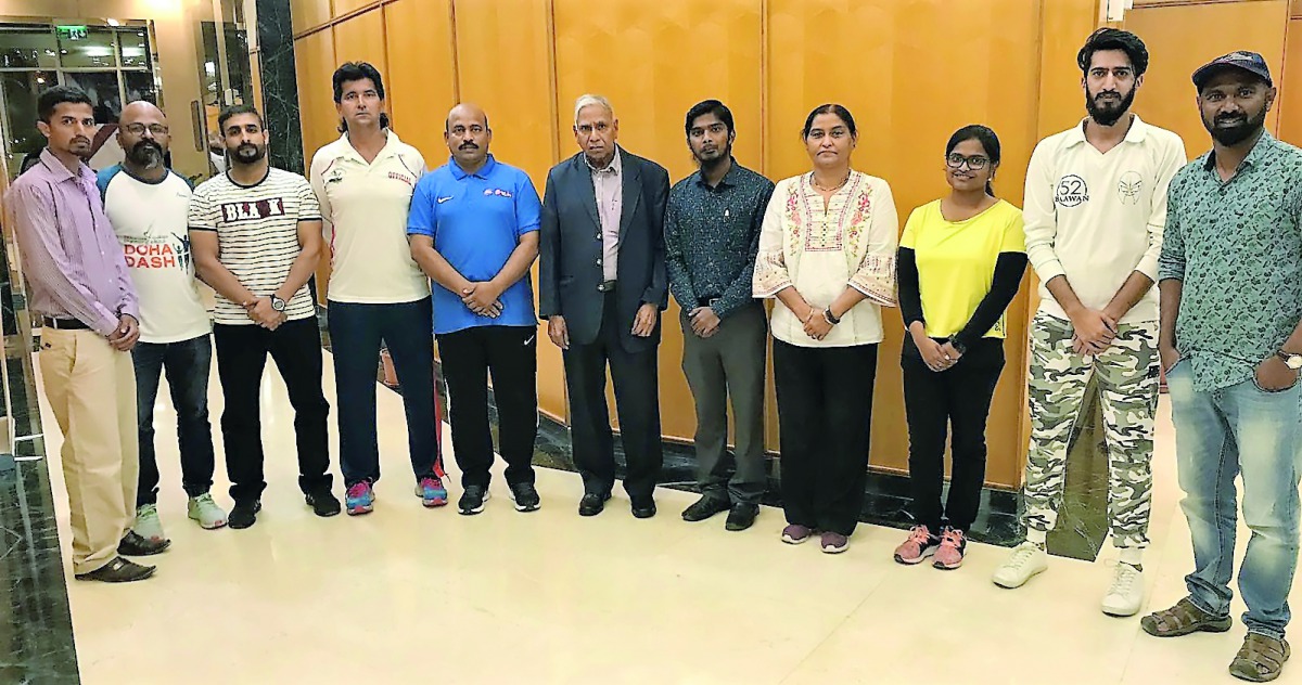 Officials attending the Basic Physio Course for men and women organised by Qatar Cricket Association recently.