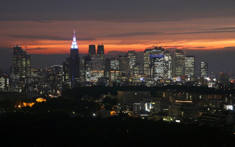 File photo of high-rise buildings at the Shinjuku business district during sunset in Tokyo, Japan. REUTERS