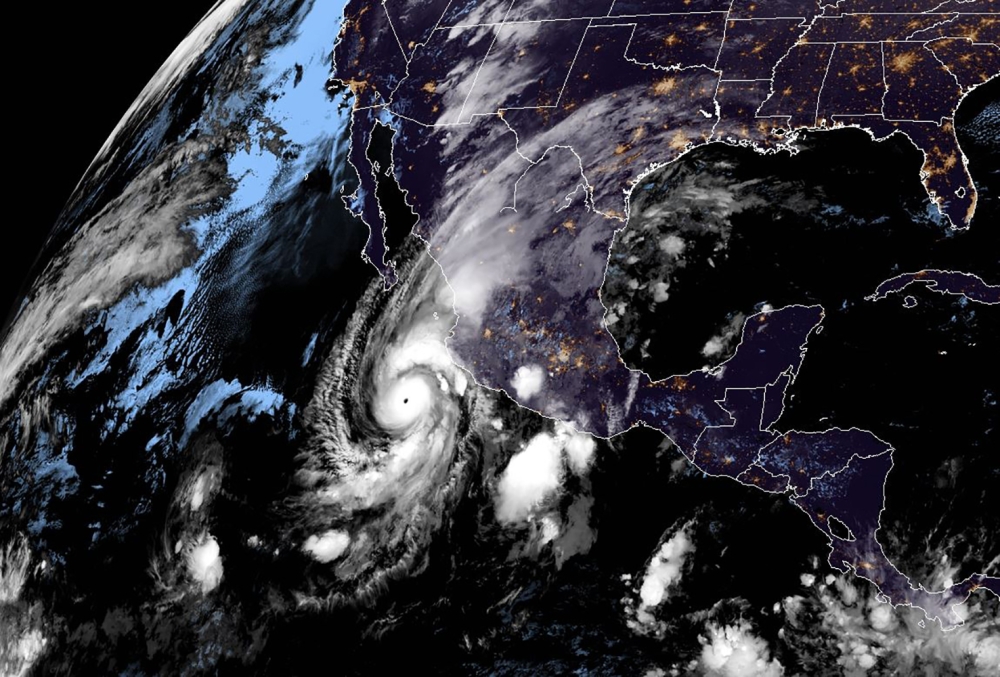 This NOAA/RAMMB satellite handout image taken at 5:30 UTC on October 22, 2018 shows hurricane Willa off Mexico's Pacific coast. AFP PHOTO / NOAA/RAMMB