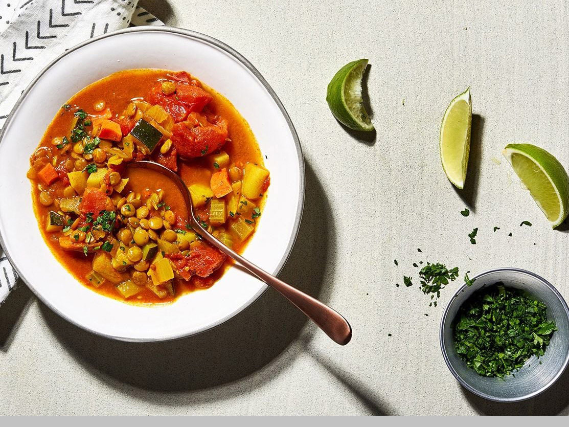 One-Pot Lentils and Vegetables might change the way you look at leftovers. (Photo by Stacy Zarin Goldberg for The Washington Post)