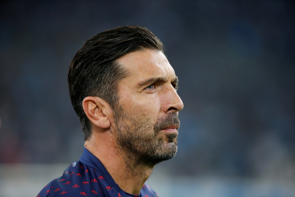 Paris St Germain's Gianluigi Buffon. REUTERS/Jean-Paul Pelissier
