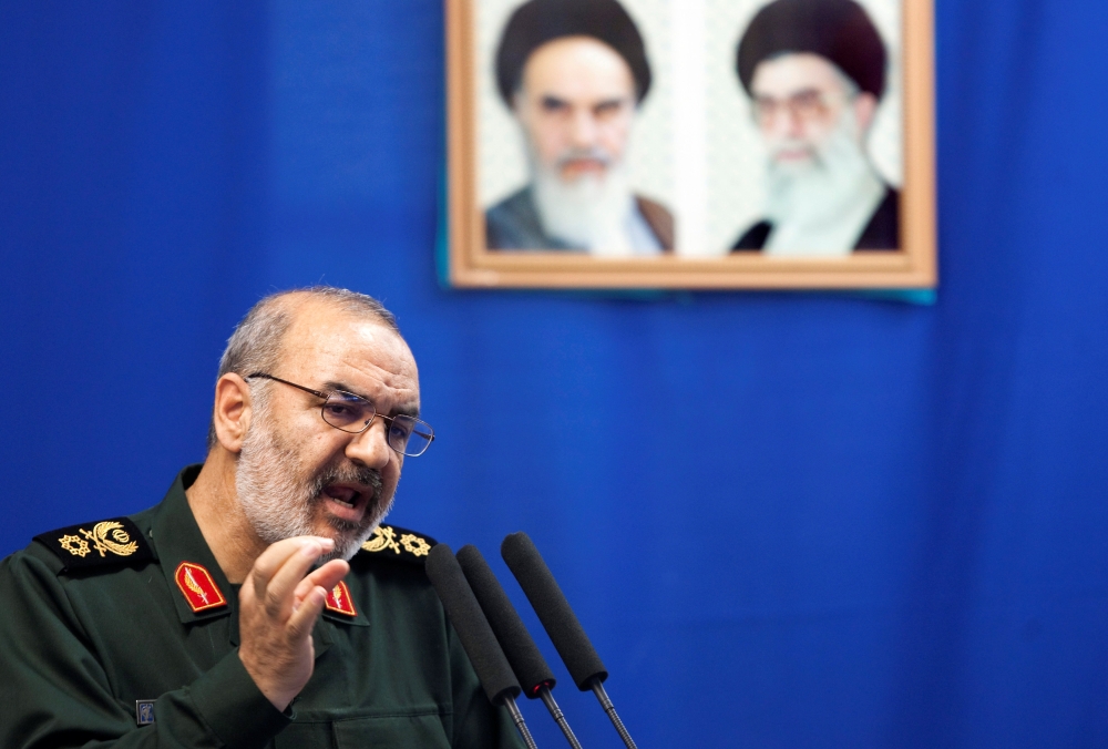 Revolutionary Guard deputy head Hossein Salami speaks during Friday prayers on July 16, 2010, Tehran, Iran Reuters/Morteza Nikoubazl