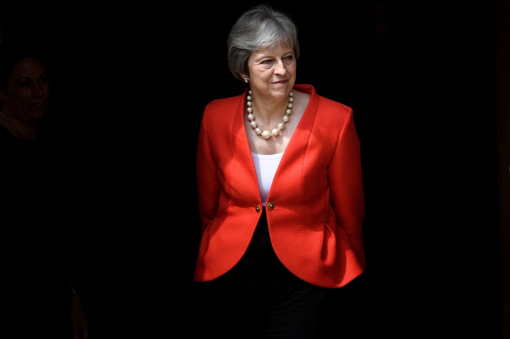 File photo of British Prime Minister Theresa May. 
