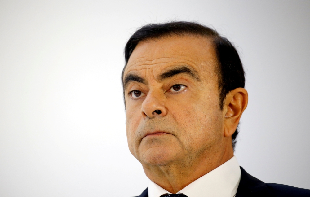 Carlos Ghosn, chairman and CEO of the Renault-Nissan-Mitsubishi Alliance, attends a press conference on the second press day of the Paris auto show, in Paris, France, October 3, 2018. Reuters/Regis Duvignau