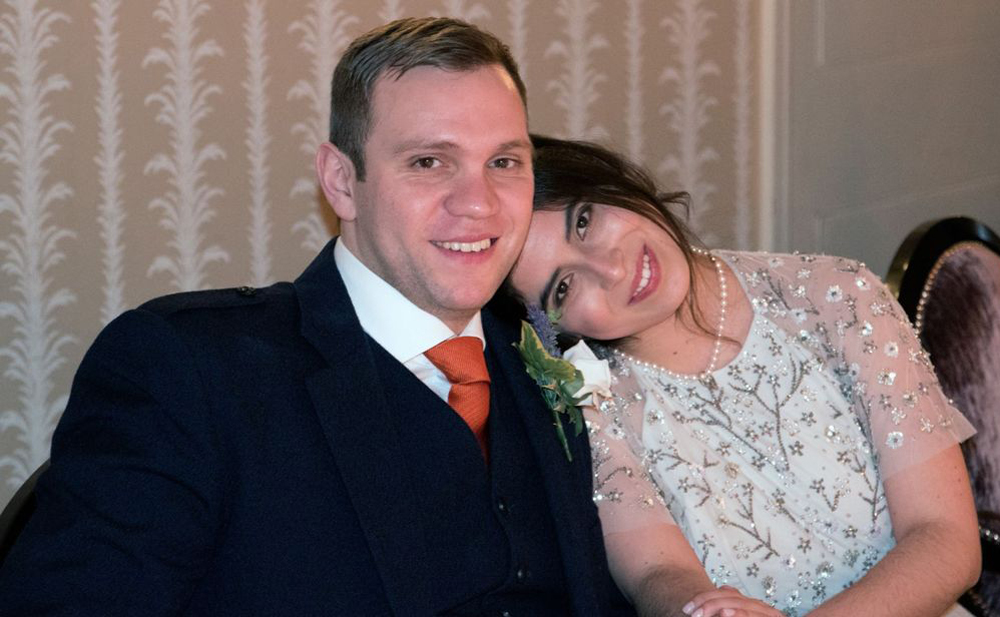 Matthew Hedges and his wife Daniela Tejada