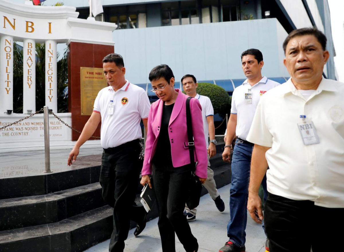 File photo of Rappler CEO Maria Ressa visits the National Bureau of Investigation (NBI) on Taft avenue in metro Manila, Philippines January 22, 2018. REUTERS/Dondi Tawatao