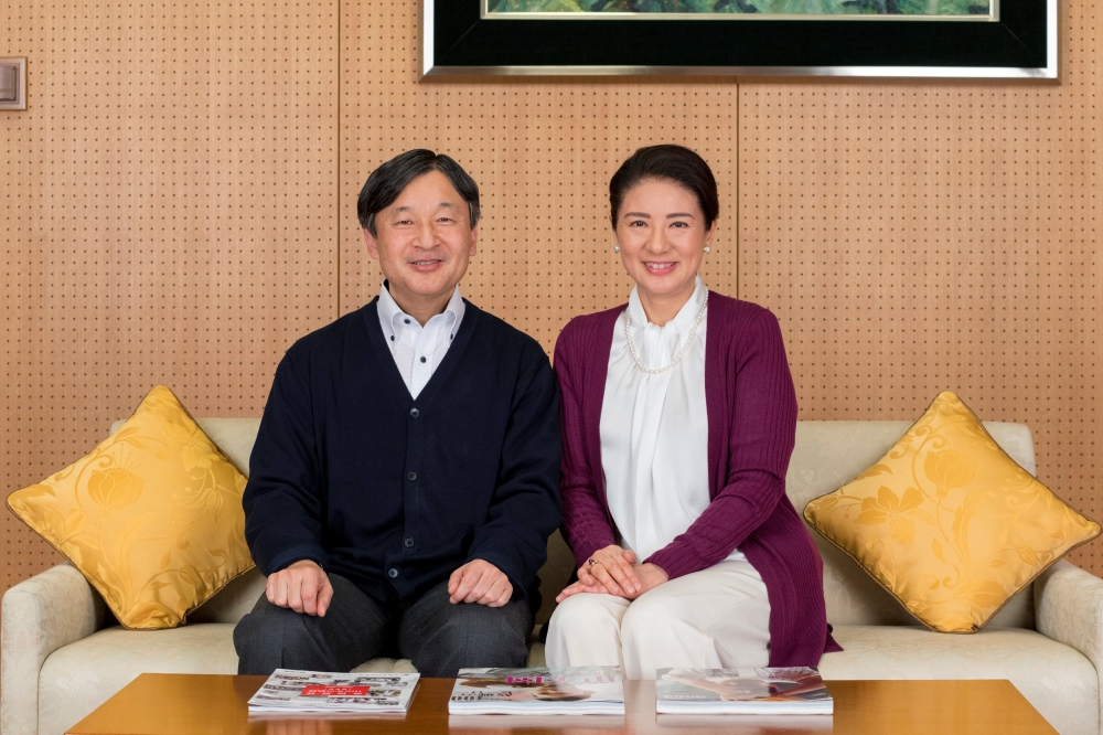 Japan's Crown Princess Masako and her husband Crown Prince Naruhito pose for a photograph at Togu Palace in Tokyo, Japan, in this handout picture taken on December 4, 2018 and provided by the Imperial Household Agency of Japan on December 7, 2018.  Imperi