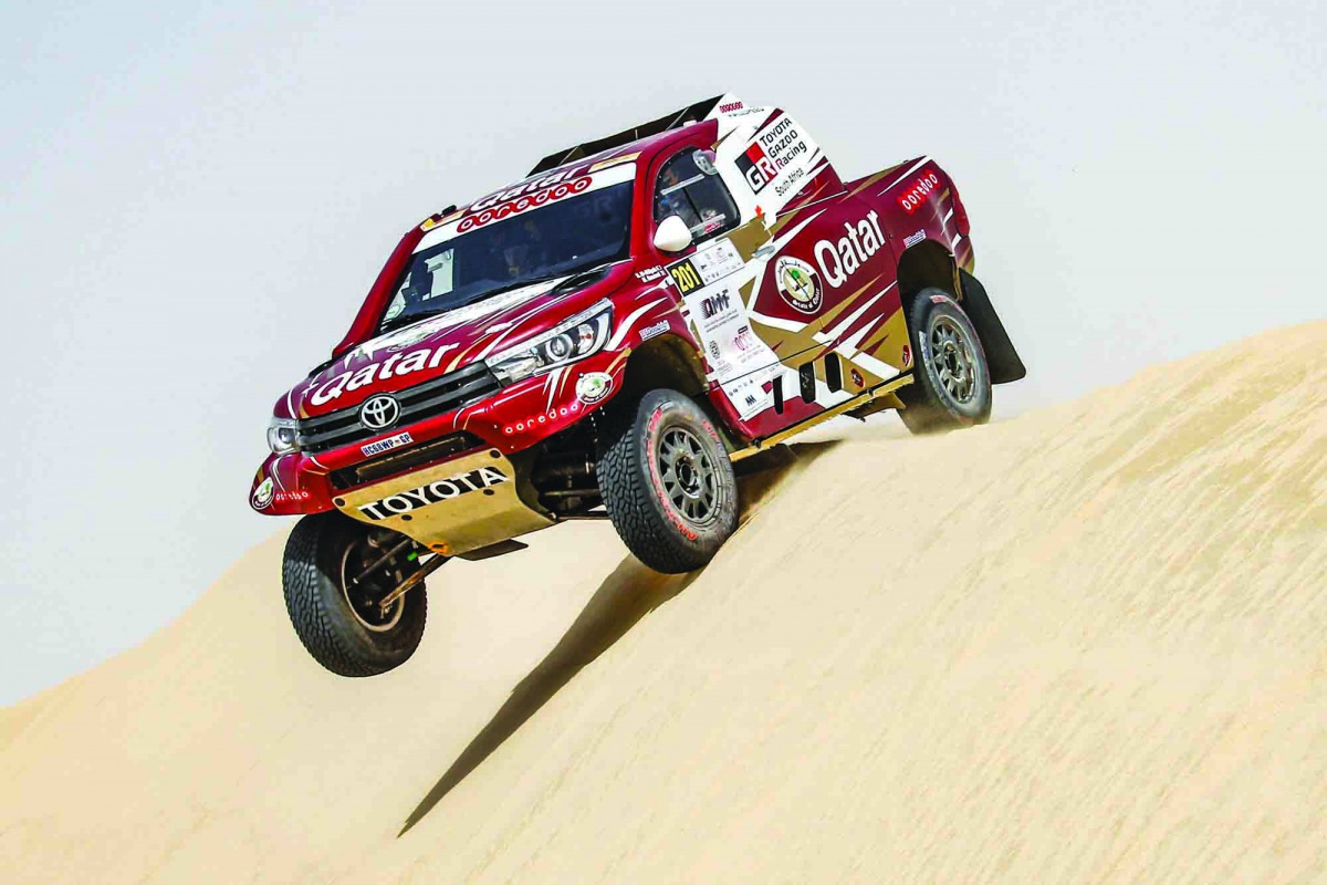 Qatar’s Nasser Saleh Al Attiyah in action in this file picture.