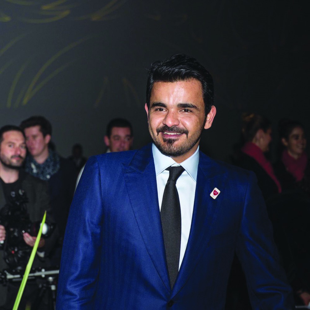 QOC President H E Sheikh Joaan bin Hamad Al Thani during the FIE annual Congress in Paris. 