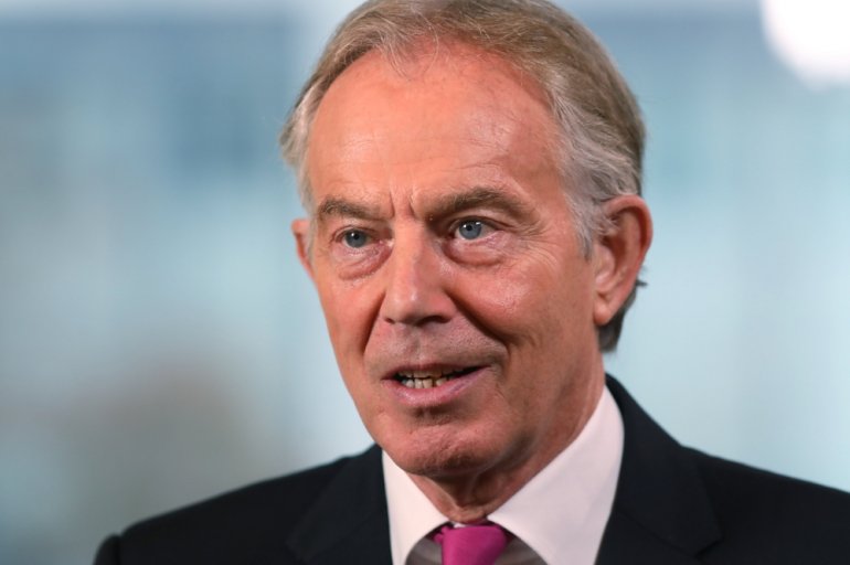 File photo of Britain's former Prime Minister Tony Blair attends an event at Thomson Reuters in London, Britain, October 11, 2018. REUTERS/Simon Dawson