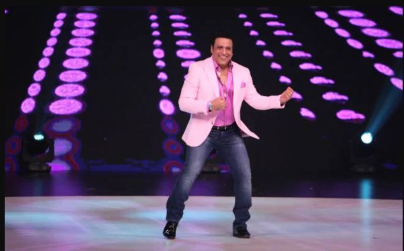  Actor Govinda on the sets of a tv show.
