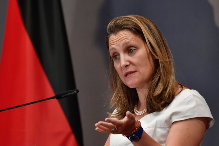 Canadian Foreign Minister Chrystia Freeland. (AFP / John MACDOUGALL/file photo)
