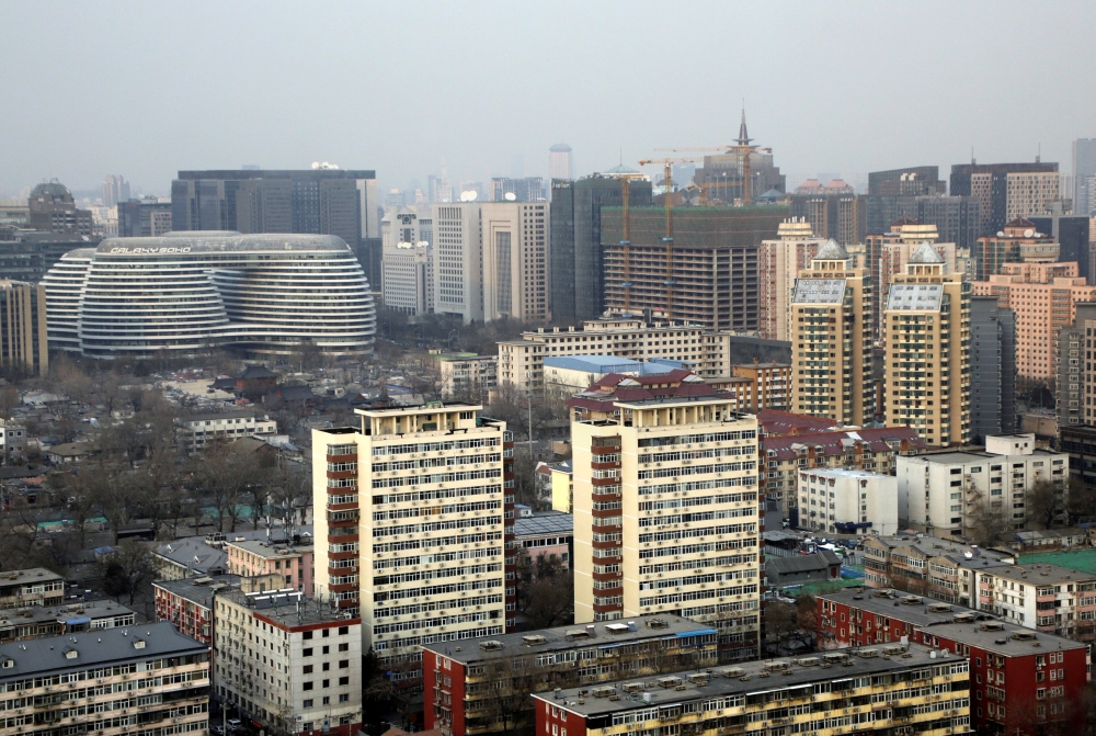 Buildings are seen in downtown Beijing, China December 31, 2018. Picture taken December 31, 2018. (REUTERS/Jason Lee)