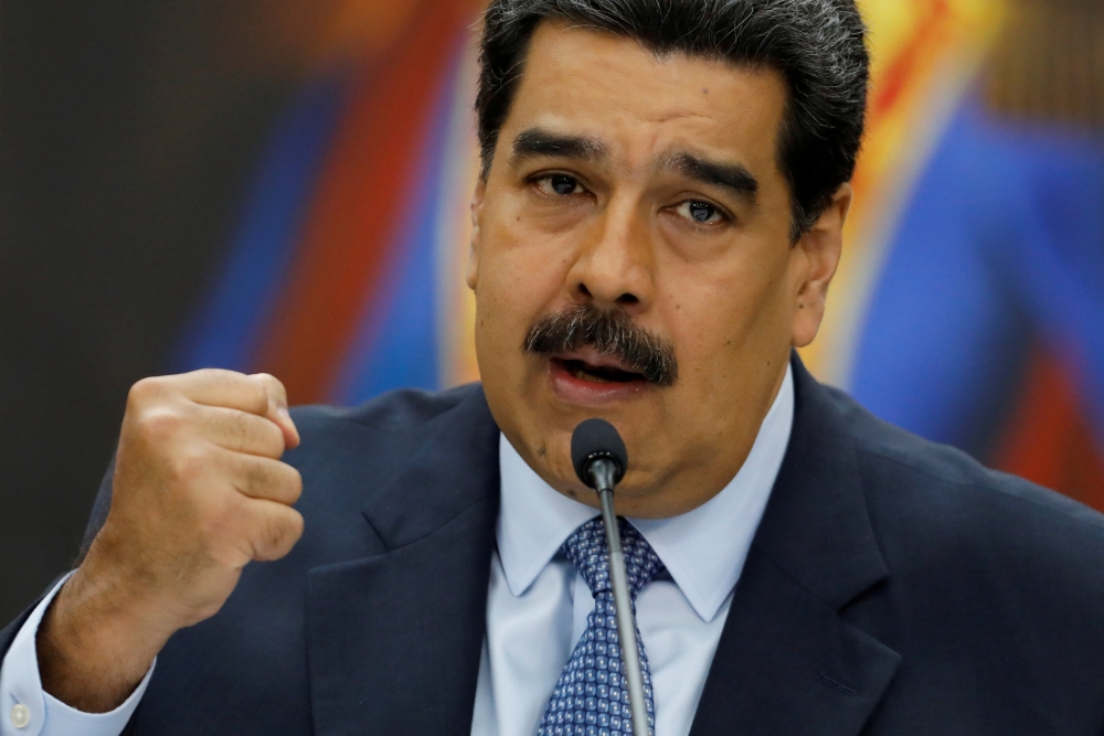 File photo of Venezuela's President Nicolas Maduro gestures while he speaks during a news conference at Miraflores Palace in Caracas, Venezuela, Jan. 9, 2019. REUTERS/Manaure Quintero/File Photo