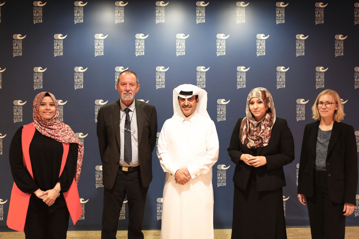 Officials of CNAQ and German University of Technology during the visit.