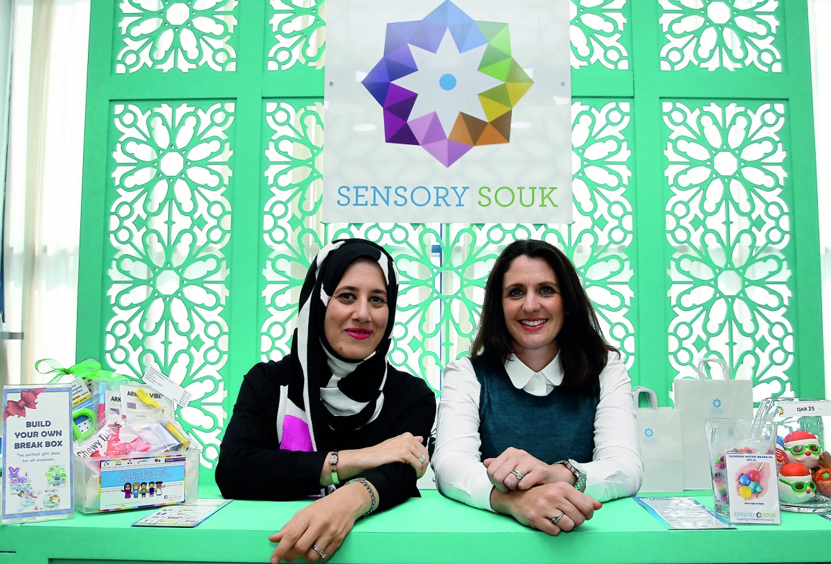 Alison Saraf (right) and Raana Smith, co-founders of Sensory Souk. Pictures: Qassim Rahmatullah/The Peninsula
