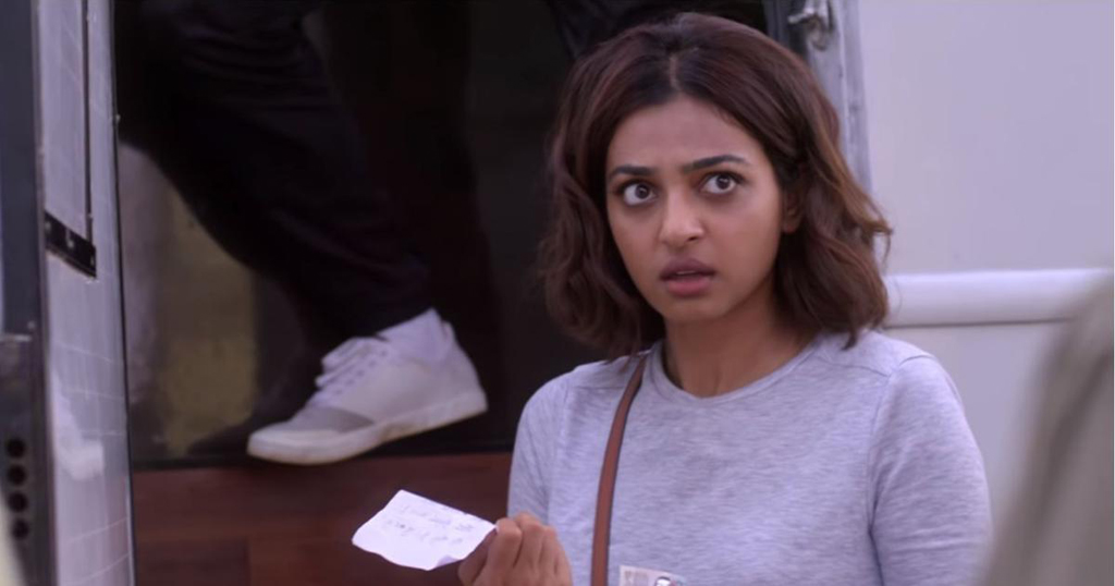 Still of the actress Radhika Apte from the movie Bombairiya.