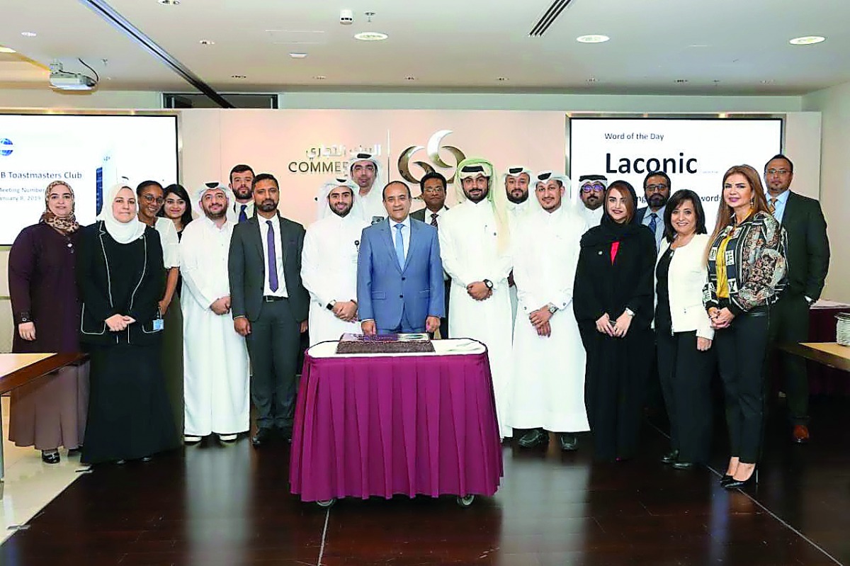 Commercial Bank’s Group CEO, Joseph Abraham; Sheikh Jassim Al Thani, Chief Human Capital Officer; Hussain Al Abdulla, EGM Chief Marketing Officer, and other club executive members during the event.