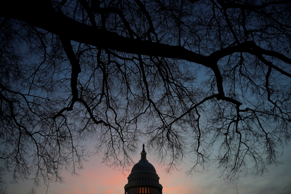 The U.S. Capitol is seen at sunrise in Washington, U.S., February 4, 2019. REUTERS/Jim Young