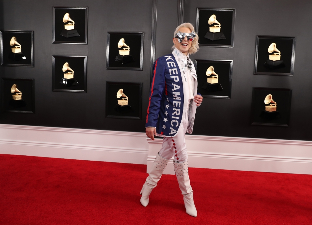 61st Grammy Awards - Arrivals - Los Angeles, California, U.S., February 10, 2019 - Ricky Rebel. REUTERS/Lucy Nicholson	
