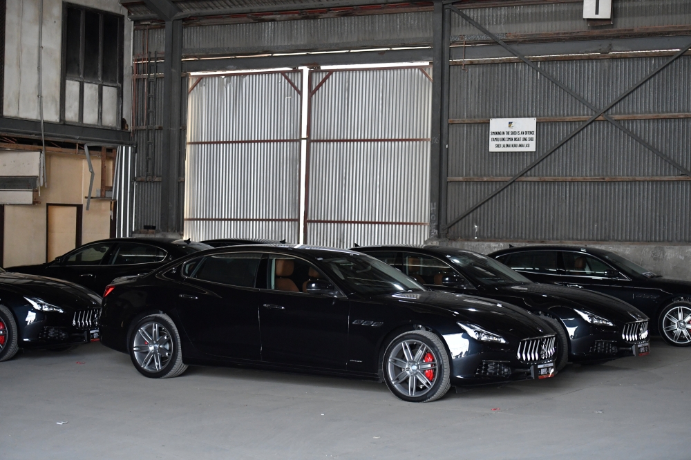 A fleet of Maserati cars are seen during the 2018 Asia-Pacific Economic Cooperation (APEC) forum in Port Moresby, Papua New Guinea, November 17, 2018. Picture taken November 17, 2018. AAP/Mick Tsikas/via REUTERS