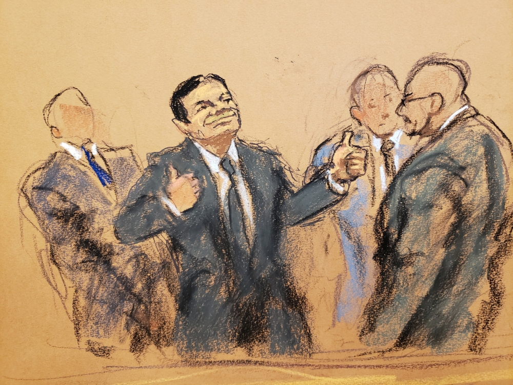 The accused Mexican drug lord Joaquin 