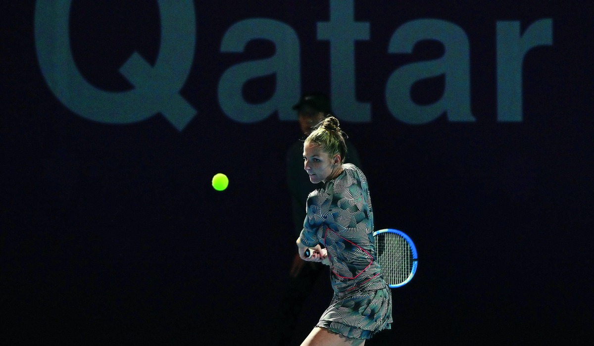 Karolina Pliskova in action. Picture: Vadakkemuriyil Rajan