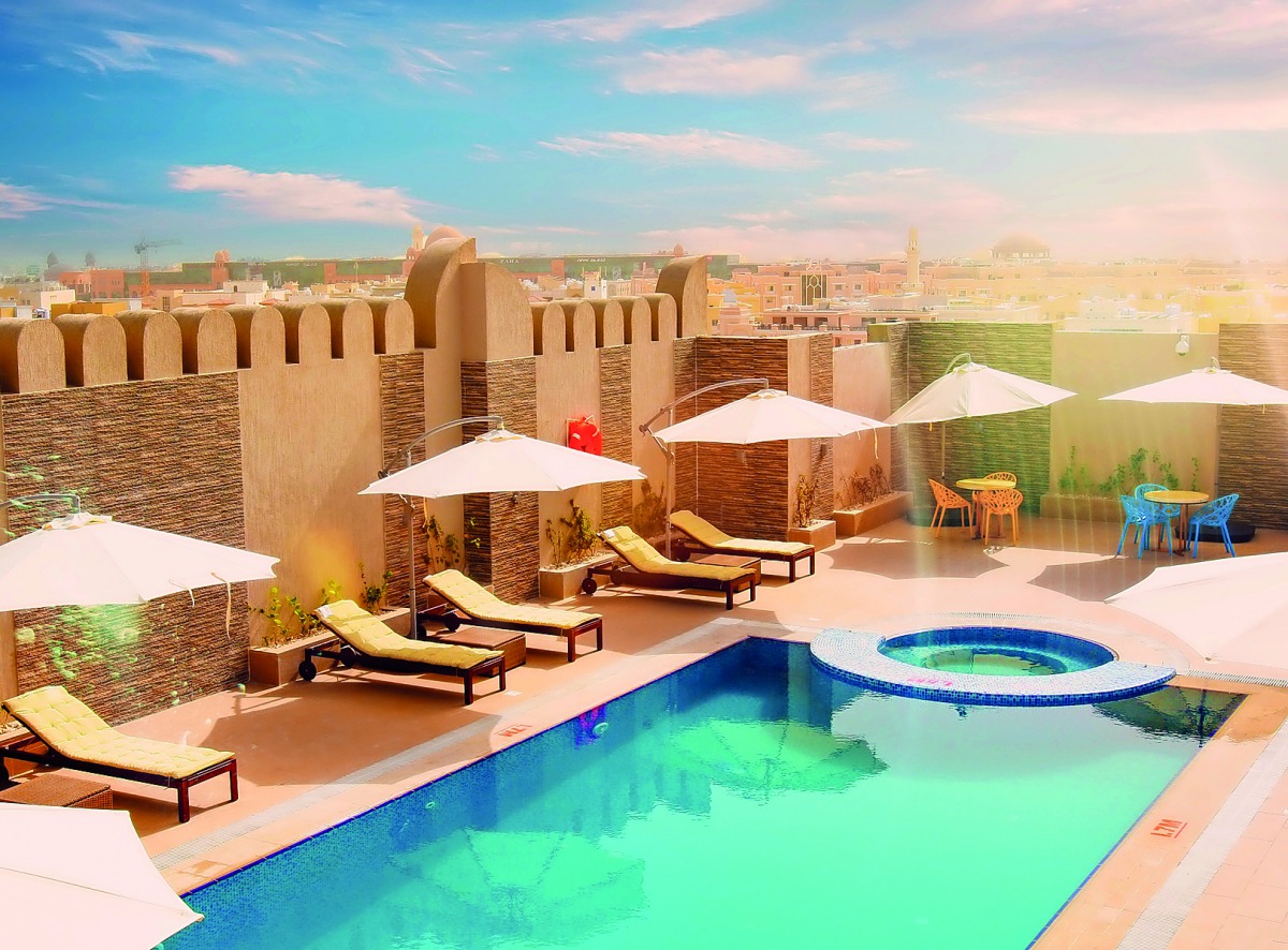 A view of Dana Al-Sadd Hotel.