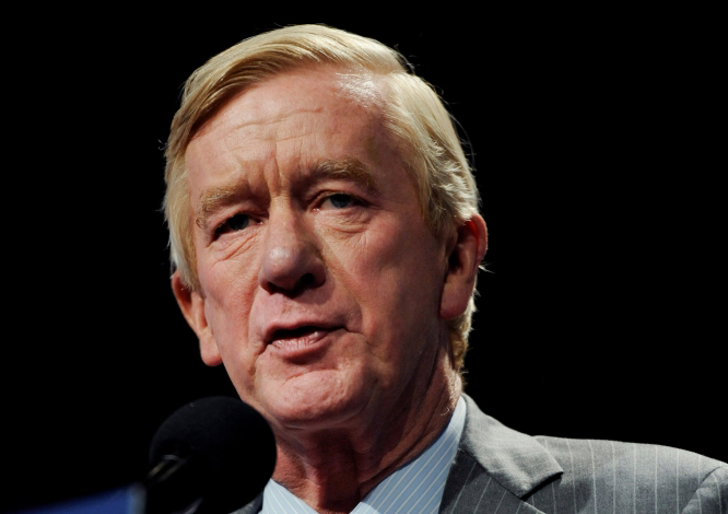 Bill Weld, then a Libertarian Party vice presidential candidate, speaks at a rally in New York, September 10, 2016. Reuters/Mark Kauzlarich/ 