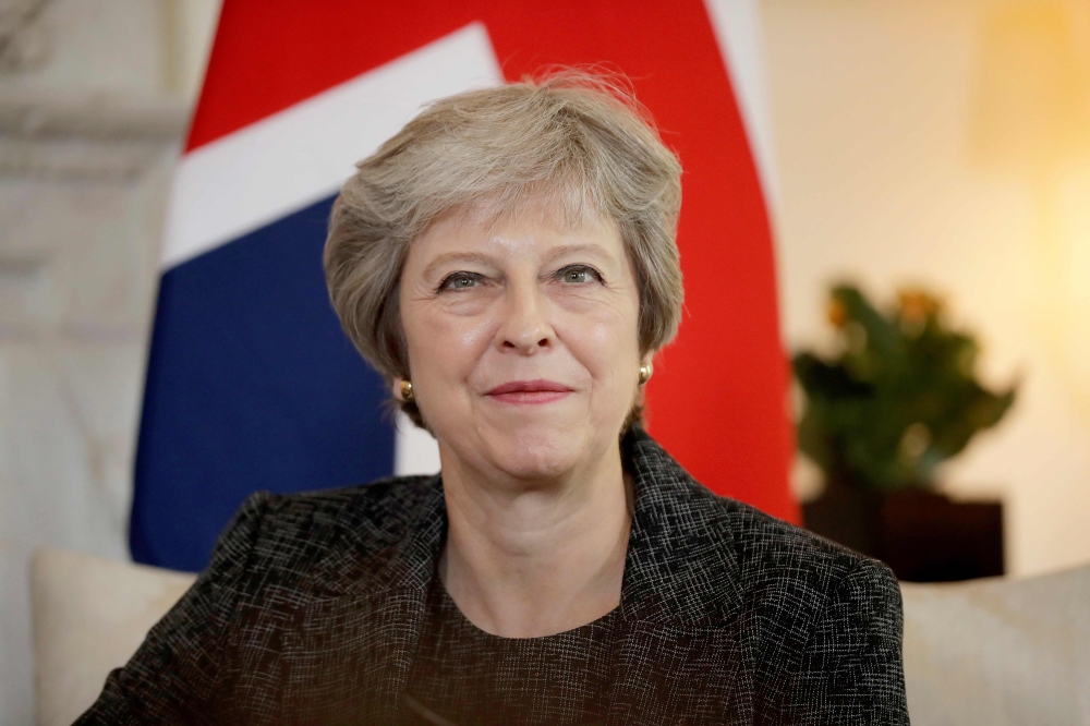 File photo of Prime Minister Theresa May. AFP