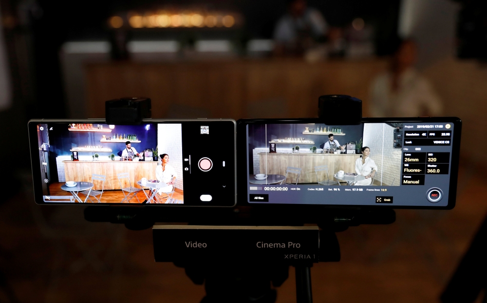 The new Sony Xperia1 is presented during the Mobile World Congress in Barcelona, Spain February 25, 2019. REUTERS/Rafael Marchante