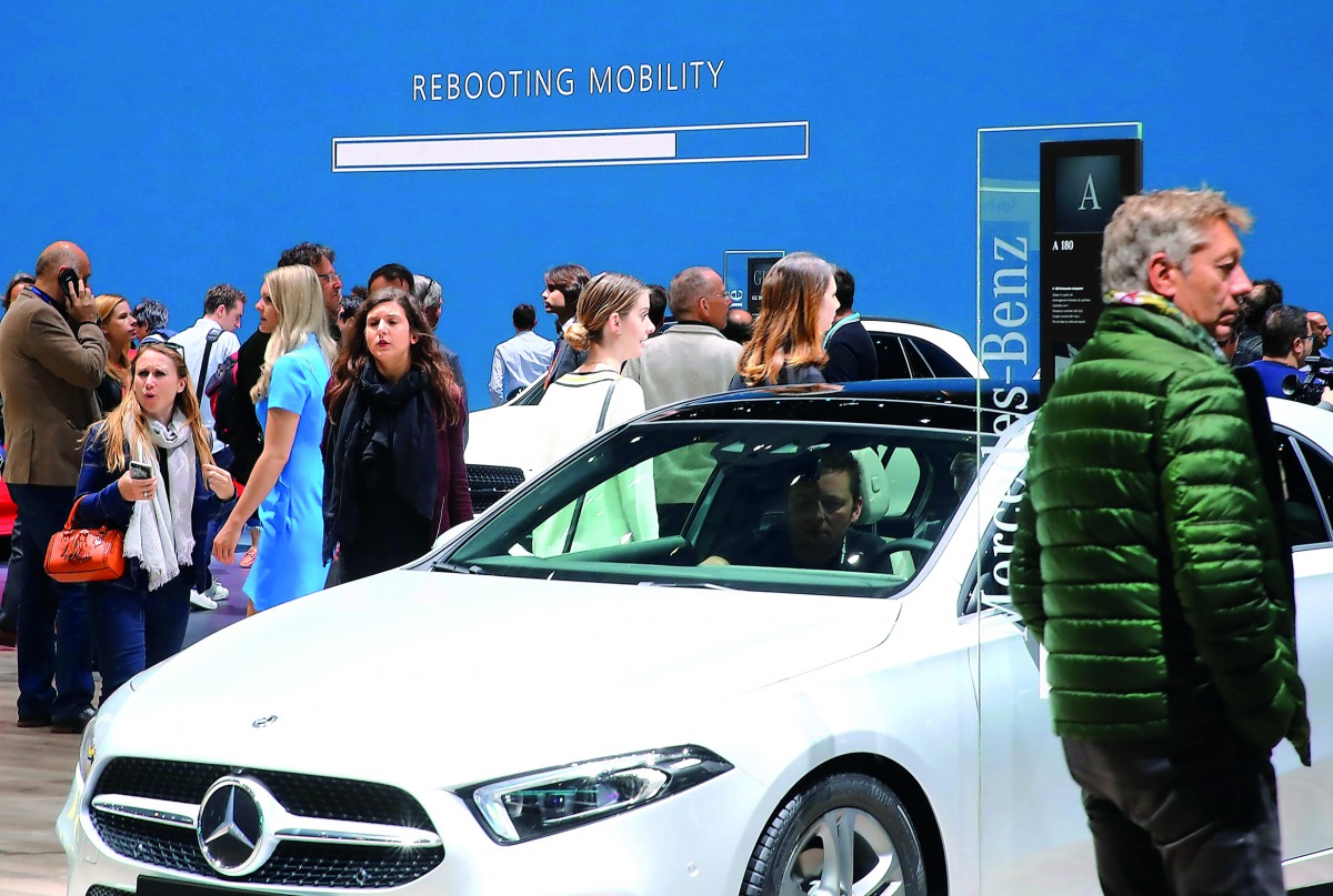 A screen displays an animation 