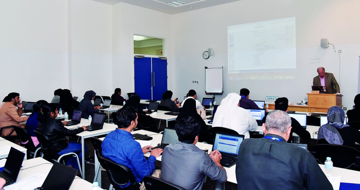 The participants during the workshop.