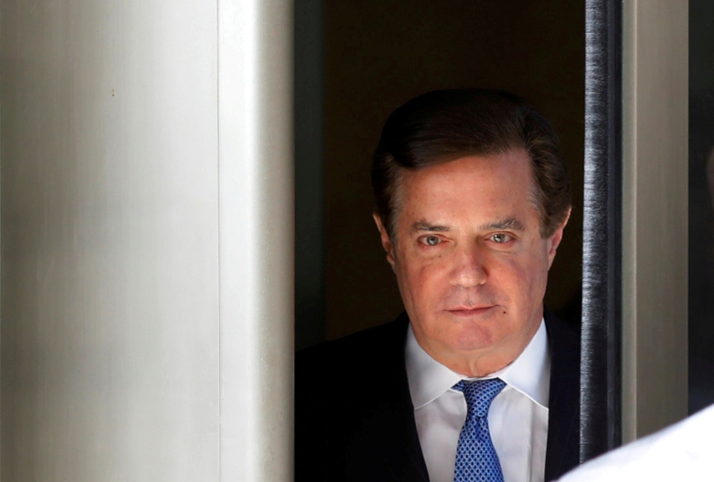 File photo of former Trump campaign manager Paul Manafort departs from U.S. District Court in Washington, U.S., February 28, 2018. REUTERS/Yuri Gripas/File Photo