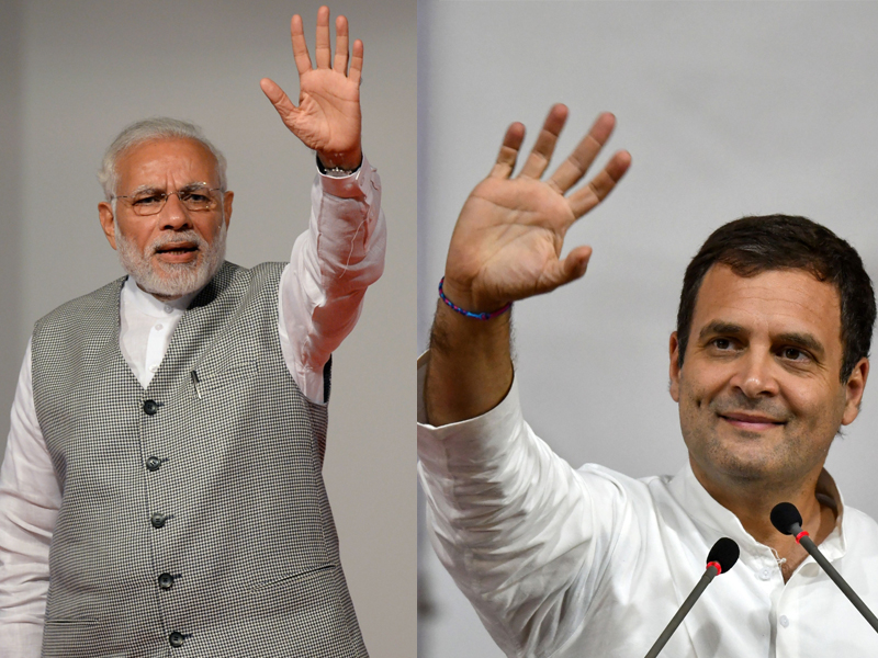 Narendra Modi and Rahul Gandhi