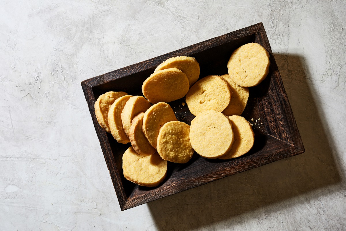 Lemon Cornmeal Shortbread. Photo by Stacy Zarin Goldberg for The Washington Post.
