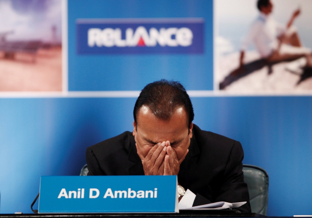 File photo of Anil Ambani, Chairman of the Reliance Anil Dhirubhai Ambani Group, attends the annual general meeting of Reliance Communication in Mumbai September 4, 2012. REUTERS/Danish Siddiqui/File Photo
