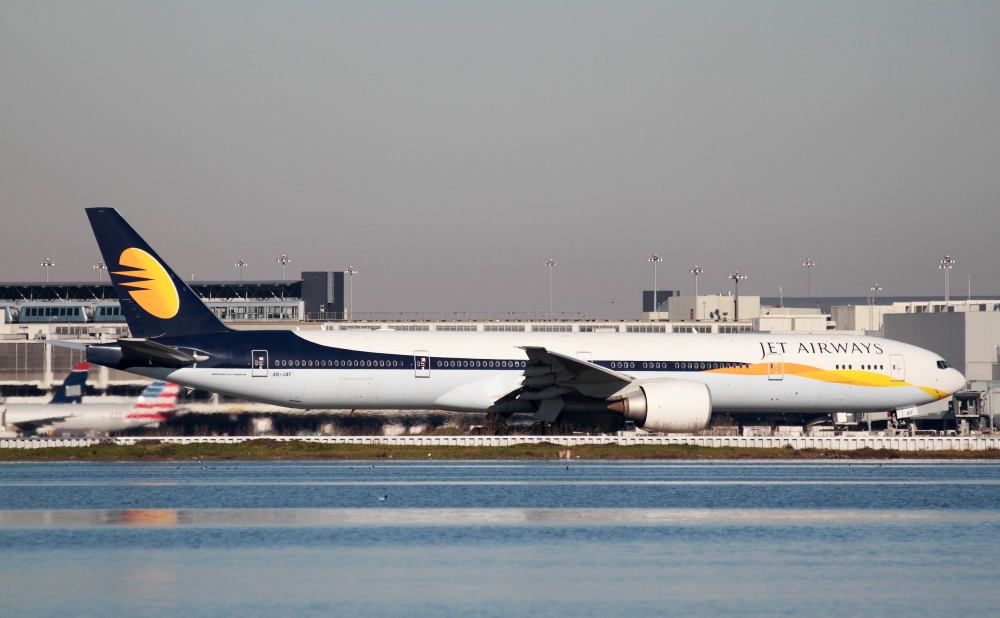A Jet Airways Boeing 777-300ER taxis at San Francisco International Airport, San Francisco, California, February 16, 2015. Reuters/Louis Nastro