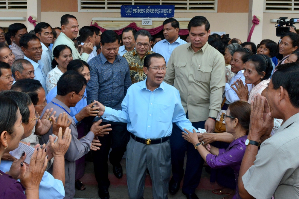 File photo of premier Hun Sen. AFP