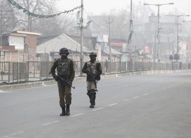 Central Reserve Police Force- CRPF- in Srinagar, Kashmir (Reuters)