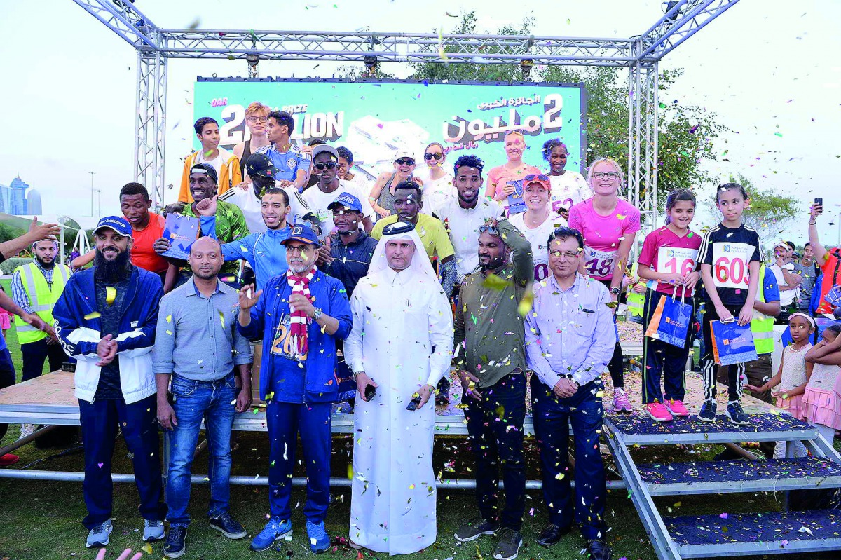 Dr. R Seetharaman, CEO of Doha Bank Group, and other officials during the event.